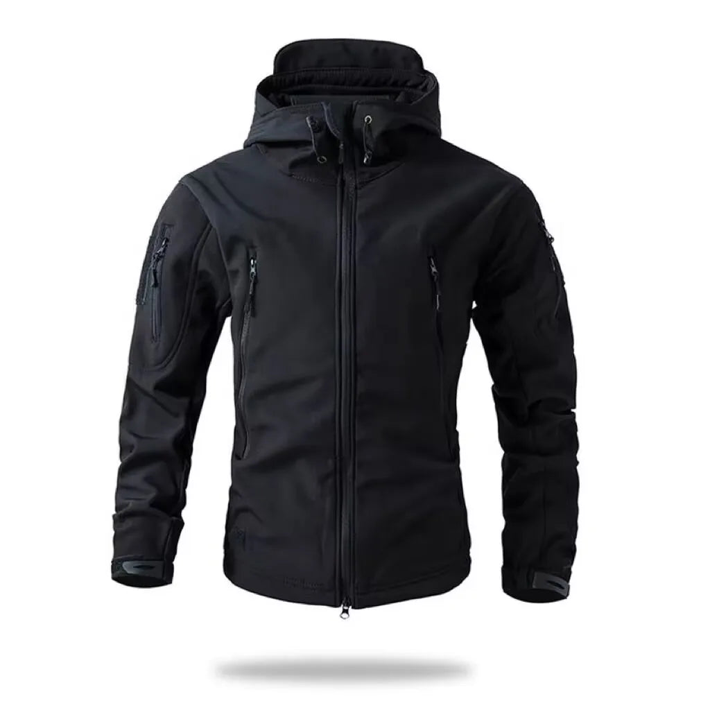 Winter Warm Military Tactical Hiking Jacket – Hooded Fleece Coat